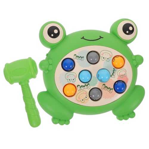 JOINPAYA Frosch Hammerspiel Montessori Motorikspielzeug für Kleinkinder Tischspiel zur Kognitiver Fähigkeiten und Eltern-Junge Mädchen Interaktion Tragbar für Zuhause und Reise von JOINPAYA