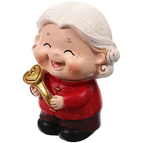 JOINPAYA Geburtstag Pfirsich Opa Ornament alt Kuchenkerzen Drachen-Kuchen-Deckel Dekorationen schreibtisch dekoration cute decor auto dekorative figuren miniaturen Figur aus Harz von JOINPAYA