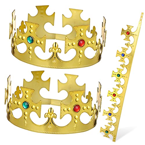 JOINPAYA Geburtstagskrone Glitzernde Goldene Tiara Für Perfekte Partydekoration Für Geburtstagsfeiern Und Festliche Anlässe von JOINPAYA