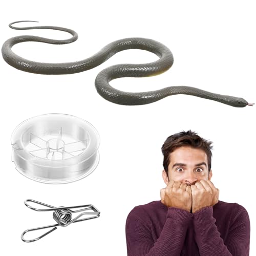 JOINPAYA Flexible Schlange Streich Spielzeug Realistische Schlange Figurine Party Streich Spielzeug String Clip JOINPAYA Flexible Schlange Streich Spielzeug Realistische Schlange Figurine Party Streich Spielzeug String Clip von JOINPAYA