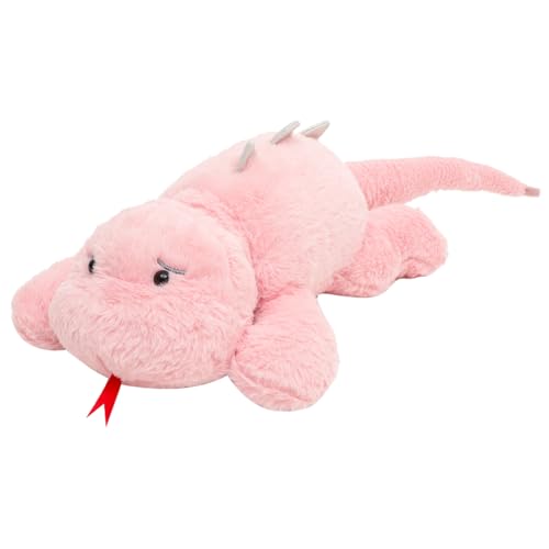 JOINPAYA Gefüllter Dinosaurier Stoffdinosaurier Fürs Schlafzimmer Puppe Dinosaurier Stofftiere Für Verschleißfestes Kinderspielzeug Kuscheltier Zeug Tier Plüsch Rosa von JOINPAYA