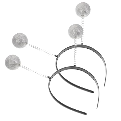 JOINPAYA Glitzer Schaumstoffball Stirnbänder Mit Silbernen Kugelkopfstoppern Leichte Kopfbedeckung Für Halloween Karneval Und Mottopartys Tragbare Haarschmuck Accessoires JOINPAYA Glitzer Schaumstoffball Stirnbänder Mit Silbernen Kugelkopfstoppern Leichte Kopfbedeckung Für Halloween Karneval Und Mottopartys Tragbare Haarschmuck Accessoires von JOINPAYA