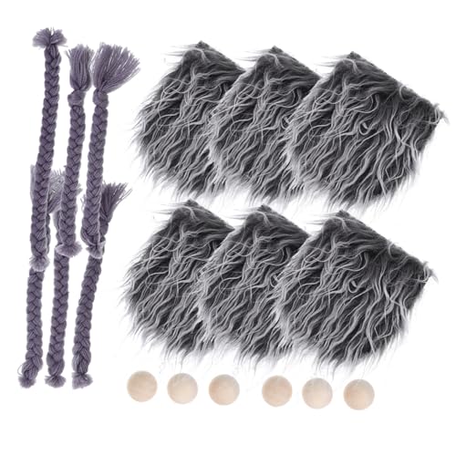 JOINPAYA Gnomenzubehör Diy Set mit Grauen Bart Zöpfen Holzperlen und Handfreundlichen Puppenbärten für Kreative Bastelarbeiten Hautfreundlich und Langlebig für Weihnachtsdeko und Gnom JOINPAYA Gnomenzubehör Diy Set mit Grauen Bart Zöpfen Holzperlen und Handfreundlichen Puppenbärten für Kreative Bastelarbeiten Hautfreundlich und Langlebig für Weihnachtsdeko und Gnom von JOINPAYA