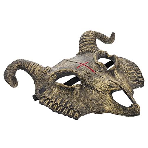 JOINPAYA Goldene Ziegenkopf Maske Für Halloween Dekorative Maske Für Kostümpartys Maskerade Maske Einzigartiges Party Zubehör JOINPAYA Goldene Ziegenkopf Maske Für Halloween Dekorative Maske Für Kostümpartys Maskerade Maske Einzigartiges Party Zubehör von JOINPAYA