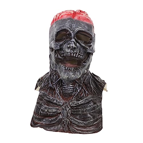 JOINPAYA Gruselige Halloween Maske Schädelkopf Komfortabel Sicher Flexibel Für Erwachsene Teens Fasching Karneval Kostüm Zubehör JOINPAYA Gruselige Halloween Maske Schädelkopf Komfortabel Sicher Flexibel Für Erwachsene Teens Fasching Karneval Kostüm Zubehör von JOINPAYA