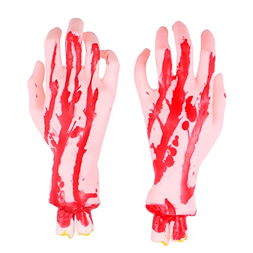 JOINPAYA Halloween Deko Gruselige Zombie Hände Requisiten Für Schaurige Partys Abgetrennte Hand-Accessoires Dekoration Für Und Streiche Mit Nachbarskindern von JOINPAYA