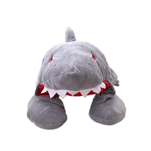 JOINPAYA Haihüte travel Neck Pillow reisenackenkissen Shark hat Sleepover Neck Pillow Hooded Neck Pillow nackenstützkissen Haifischhüte für Erwachsene Hai Reisekissen Hai-Hut Grey JOINPAYA Haihüte travel Neck Pillow reisenackenkissen Shark hat Sleepover Neck Pillow Hooded Neck Pillow nackenstützkissen Haifischhüte für Erwachsene Hai Reisekissen Hai-Hut Grey von JOINPAYA