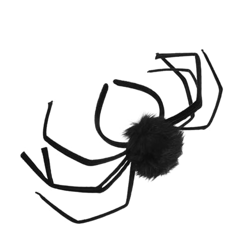 JOINPAYA Halloween Haarreif Spinne Schwarz Velours Stoffstirnband Halloween Kostüm Zubehör Spinnen Dekoration Wiederverwendbar für Frauen und Partyfotografie von JOINPAYA