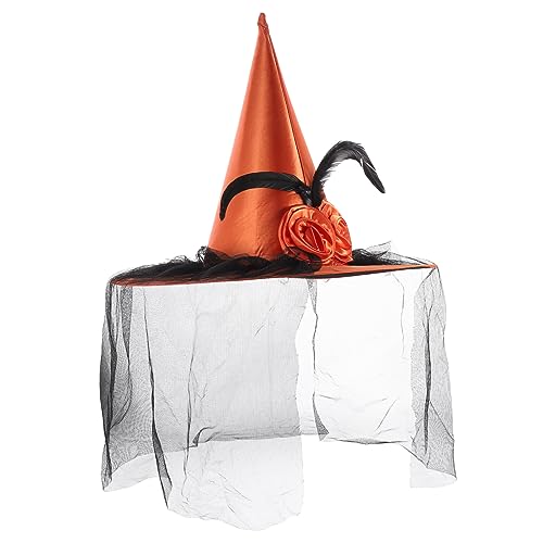 JOINPAYA Halloween Hut Dekoration Halloween Hut Festival Halloween Hüte Fee Halloween Gothic Hexenhut Für Halloween Cosplay Halloween Hut Requisite Kostüm Rosa von JOINPAYA