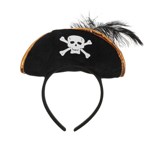 JOINPAYA Halloween Piraten Haarreif mit Muster Einstellbares Kopfband für Piraten Kostüm Zubehör Cosplay Party Stirnband Geeignet für Halloween und Mottopartys von JOINPAYA