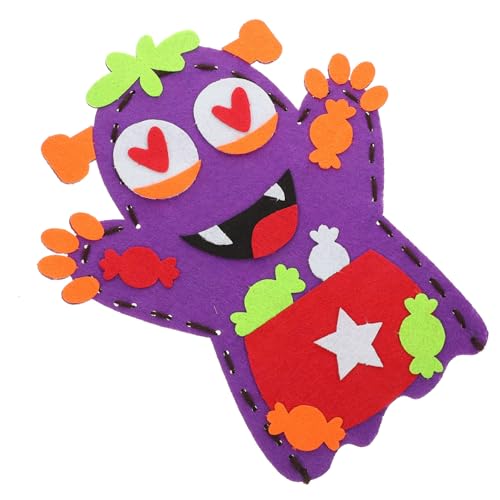 JOINPAYA Halloween-handpuppe Handpuppen Handpuppe Interaktives Für Vorschulkinder Puppen Für Halloween Handpuppe Selber Machen Cartoon-puppenspielzeug Nicht Gewebt Violett von JOINPAYA