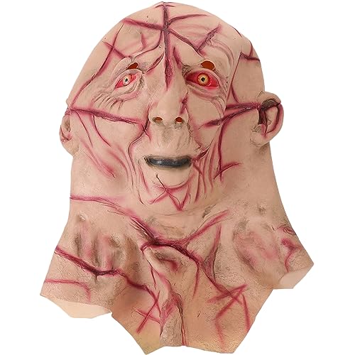 JOINPAYA Halloween-maske Masken Schnabelmaske Pelzige Maske Mantel Gesicht Beängstigend Gruselige Halloween-dekorationen Led-maske Maskerade Cosplay Kostüm Erwachsenes Halloween Emulsion von JOINPAYA