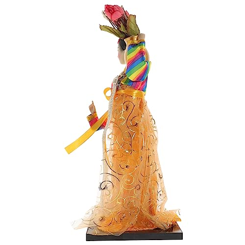 JOINPAYA Handgefertigte Puppe Sammlerstück Sammelbare Koreanische Hanbok-Puppe Figur Koreanische Hanbok-Puppe Koreanisches Hanbok-puppengeschenk Koreanische Hanbok-Puppe Zum Sammeln Yellow von JOINPAYA