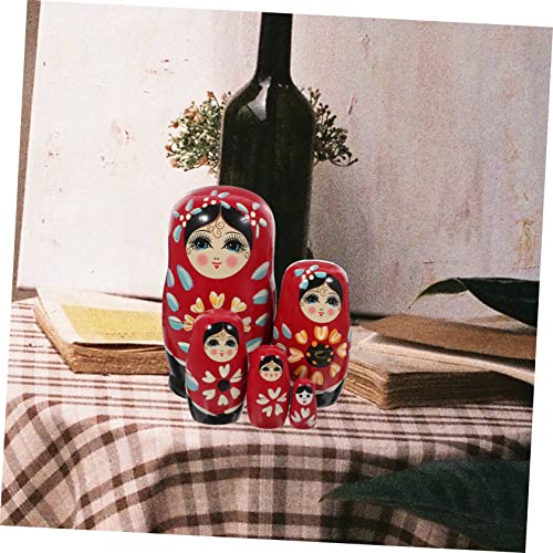 JOINPAYA Handgefertigtes Teiliges Russische Holz Puppen Handbemalt Lernspielzeug Umweltfreundlich Einzigartiges Design von JOINPAYA