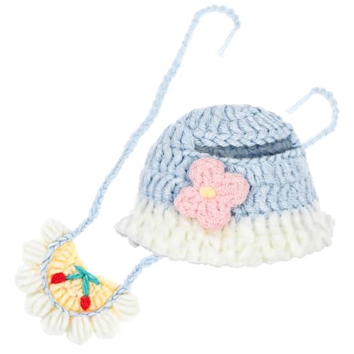 JOINPAYA Handgestricktes Häkelmütze und Halstuch für Puppen Vielseitig für Fotoshootings Kompatibel mit Labubu für Kreative Puppenspieler von JOINPAYA