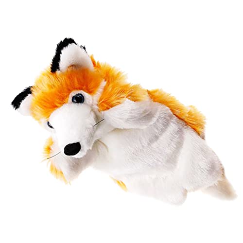JOINPAYA Handpuppe Fuchs Marionetten Gewicht Versiegelung Kinderspielzeug Mund Kaninchen Im Freien Vorrichtungen Fingerpuppen Für Kleinkinder Deckel Bistro Sperre Einstellbar Orange Plüsch von JOINPAYA
