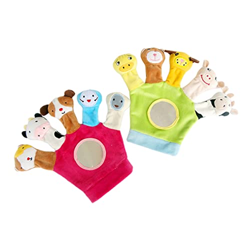 JOINPAYA Handpuppenhandschuhe Lustige Tier Motive Für Kleinkinder Weiche Stoffhandschuhe Für Frühes Lernen Und Kreatives Für Rollenspiele Und Interaktives Lernen von JOINPAYA