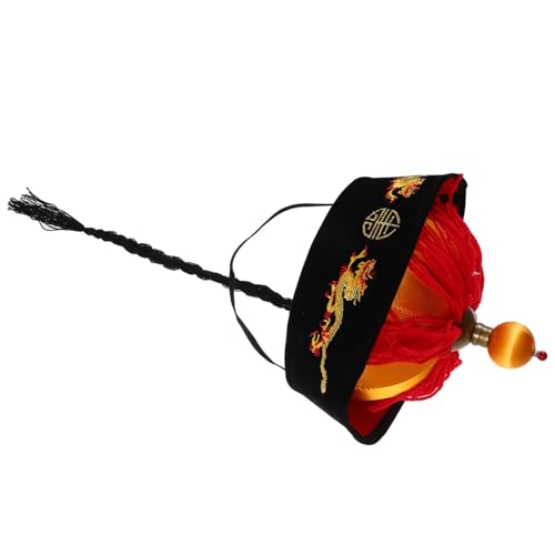 JOINPAYA Eleganter Schwarzer Gazehut – Chinesischer Historischer Hut Mit Zöpfen Für Cosplay Events Und Kulturelle Kleidung JOINPAYA Eleganter Schwarzer Gazehut – Chinesischer Historischer Hut Mit Zöpfen Für Cosplay Events Und Kulturelle Kleidung von JOINPAYA