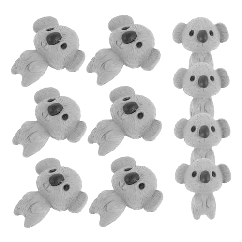 JOINPAYA 10stücke Teiliges Mini-Koala-Figuren Aus Resin Realistische Dekorationen Für Mikrolandschaften Kreative Schlüsselanhänger Und Kuchen-Topper Für Feen-gärten Und Partys von JOINPAYA