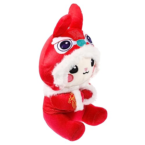 JOINPAYA Hasenpuppe Entzückendes Häschendekor Dekorationsspielzeug Für Das Neue Jahr Hase Gefüllte Puppe Hasenjahr Gefülltes Hasenspielzeug Neujahrsvorräte Sternzeichen Hase Puppe Plüsch von JOINPAYA