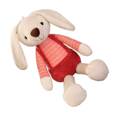 JOINPAYA Hasenpuppe Für Babygeschenk Kuschelhasen Für Babys Hase Stofftier Klein Plüschhase Für Babys Pp Baumwolle Rot von JOINPAYA