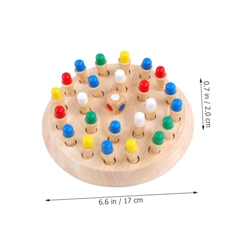 JOINPAYA Holz Memory Schachspiel Pädagogisches Brettspiel für Fördert Gedächtnis Logisches und Konzentration Großes Farbiges Memory Spiel für Frühkindliche Bildung und Familienspaß JOINPAYA Holz Memory Schachspiel Pädagogisches Brettspiel für Fördert Gedächtnis Logisches und Konzentration Großes Farbiges Memory Spiel für Frühkindliche Bildung und Familienspaß von JOINPAYA