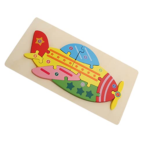 JOINPAYA Holz Puzzle für Lernspielzeug Kreativität und Hand Augen Koordination für Jungen und Jahren Flugzeug Design Pädagogisches aus Sicherem Holzmaterial von JOINPAYA
