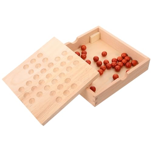JOINPAYA Holz Schachspiel Interaktives Lernspielzeug Langlebig Sicher Fördert Feinmotorik und Entwicklung für Eltern Junge Mädchen Spiel zu Hause von JOINPAYA
