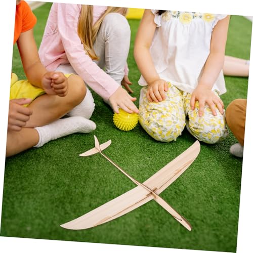 JOINPAYA Holz Segelflugzeug Handstart Modellbausatz aus Naturholz Stabiler Flug Einfach Zusammenzubauen Langlebiges Holzspielzeug für Drinnen und Draußen Interaktives JOINPAYA Holz Segelflugzeug Handstart Modellbausatz aus Naturholz Stabiler Flug Einfach Zusammenzubauen Langlebiges Holzspielzeug für Drinnen und Draußen Interaktives von JOINPAYA