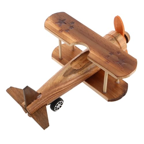 JOINPAYA Holzflugzeugmodell im Vintage Stil Retro Flugzeug Dekoration für Wohnräume Handgefertigte Holzfigur als Schreibtischornament für Hochwertige Handwerkskunst JOINPAYA Holzflugzeugmodell im Vintage Stil Retro Flugzeug Dekoration für Wohnräume Handgefertigte Holzfigur als Schreibtischornament für Hochwertige Handwerkskunst von JOINPAYA