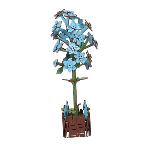 JOINPAYA Holzpuzzle Blumenstrauß Hyazinthe Basteln Für Erwachsene Und DIY Pflanzenmodell Pädagogisches Blumenpuzzle Themenorientiertes Holzpuzzle Basteln Hyazinthe 3D Puzzle 3D Holzmodell von JOINPAYA