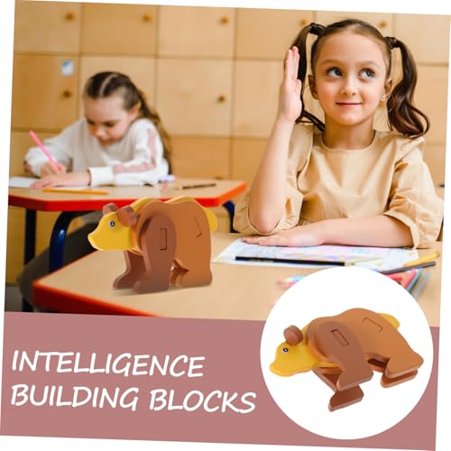 JOINPAYA Holzpuzzle Lernspielzeug Tierpuzzle für Kleinkinder Montessori Montessori Pädagogisch Sicher Handlich Fördert Feinmotorik Hand Auge Koordination und Kognitive Fähigkeiten von JOINPAYA