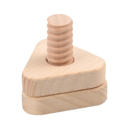 JOINPAYA Holzschrauben Dreieckige Formen Montessori Lernspielzeug für Kleinkinder aus Premium Holz ohne Splitter Fördert Feinmotorik und Hand Auge koordination Ab Jahren von JOINPAYA