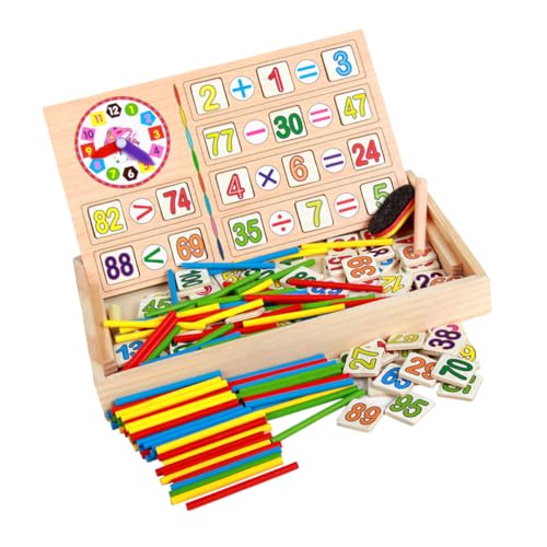 JOINPAYA Holzspielzeug Für Lernspiel Mit Zahlenkarten Zählstäben Und Mathematischen Stäbchen Praktischer Box Für Frühkindliche Bildung Und Mathematische Intelligenz JOINPAYA Holzspielzeug Für Lernspiel Mit Zahlenkarten Zählstäben Und Mathematischen Stäbchen Praktischer Box Für Frühkindliche Bildung Und Mathematische Intelligenz von JOINPAYA