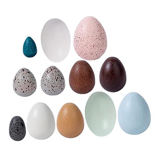 JOINPAYA Holzspielzeug Ostereier Realistische Simulation Bunte Kleine Eier für Kreative Dekoration Montessori Lernspielzeug Easter Egg Decor von JOINPAYA