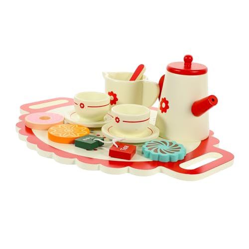 JOINPAYA Teeparty-Set Für Mädchen Miniatur-teeservice Aus Holz Spielzeug Für Kinder 1 Set Kinder-teeservice JOINPAYA Teeparty-Set Für Mädchen Miniatur-teeservice Aus Holz Spielzeug Für Kinder 1 Set Kinder-teeservice von JOINPAYA