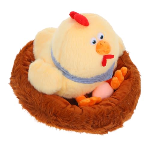 JOINPAYA Kuscheliges Huhn Plüschspielzeug Mit Eierschalen- Für Mädchen Für Ostern Und Geburtstagsfeiern Sicheres Und Stofftier Für Tröstende Spiele von JOINPAYA