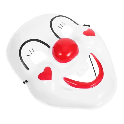 JOINPAYA Humorvolle Clown Vollgesichtsmaske aus Kunststoff PVC für Erwachsene und Leichte Halloween Maske für Fasching Karneval Maskenbälle Lustiges Partyaccessoire mit Herzdetail JOINPAYA Humorvolle Clown Vollgesichtsmaske aus Kunststoff PVC für Erwachsene und Leichte Halloween Maske für Fasching Karneval Maskenbälle Lustiges Partyaccessoire mit Herzdetail von JOINPAYA