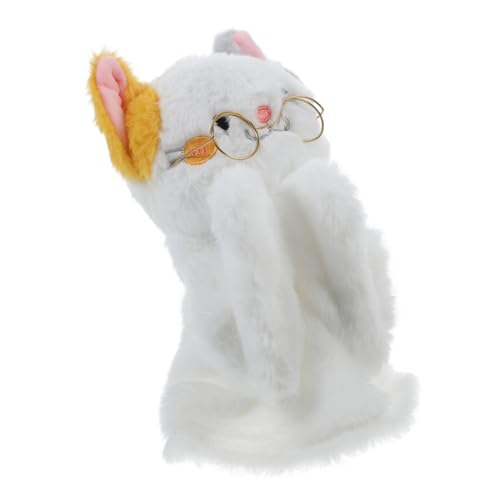 JOINPAYA Interaktives Katzenspielzeug Rollenspiel Handpuppe Handpuppenspielzeug Für Plüsch Handpuppe Handpuppe Marionette Handpuppe Tierisches Plüschtier Weiß Metall von JOINPAYA