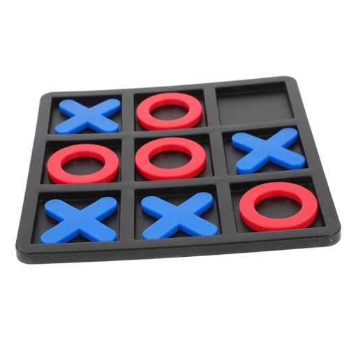 JOINPAYA Interaktives Toe Spielset aus Umweltfreundlichem Sicheres Lernspielzeug mit Glatten Kanten Rote O und Blaue X Figuren für Familienspielabende von JOINPAYA
