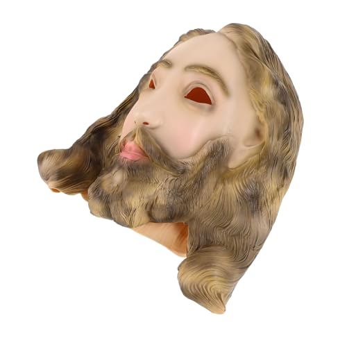JOINPAYA Jesus-maske Led-maske Gesicht Maskerade Maske Halloween Masken Weihnachtsmasken Maskerademaske Grimasse Dekoriert Kostüm Maske Cosplay-maske Jesus Kopfbedeckung Emulsion von JOINPAYA