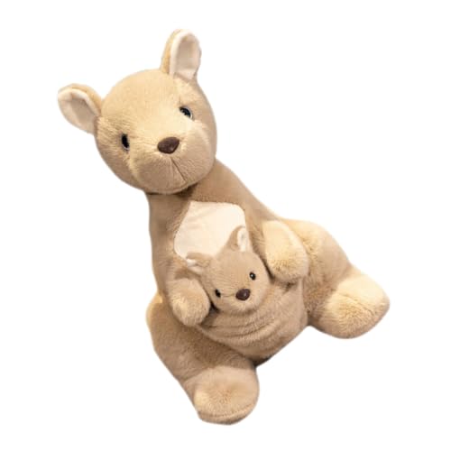 JOINPAYA Känguru- Kaninchen große Kuscheltiere tierische Plüschpuppen tierisches Känguru- und Kind-Plüschspielzeug Känguru Plüschtier Baumwolle Khaki JOINPAYA Känguru- Kaninchen große Kuscheltiere tierische Plüschpuppen tierisches Känguru- und Kind-Plüschspielzeug Känguru Plüschtier Baumwolle Khaki von JOINPAYA