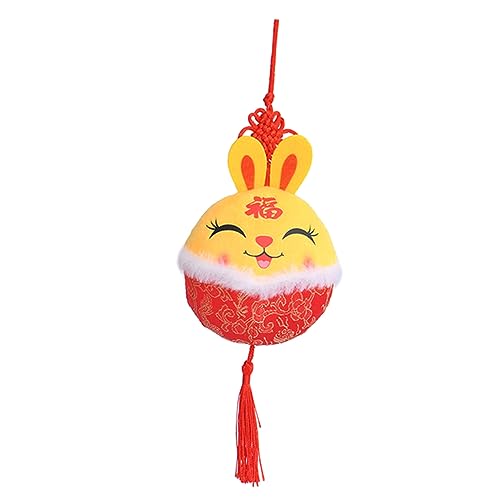 JOINPAYA Kaninchen-anhänger Karikatur Figur Plüsch Tiere Ausgestopft Chinesische Neujahrskaninchenpuppe Gefüllter Anhänger Kaninchen-Puppen-anhänger Yellow Pp Baumwolle JOINPAYA Kaninchen-anhänger Karikatur Figur Plüsch Tiere Ausgestopft Chinesische Neujahrskaninchenpuppe Gefüllter Anhänger Kaninchen-Puppen-anhänger Yellow Pp Baumwolle von JOINPAYA