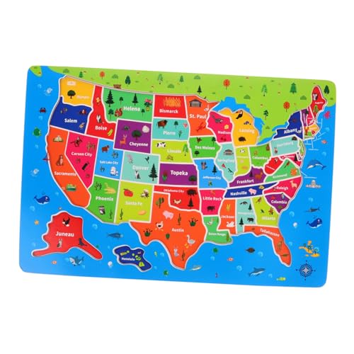 JOINPAYA Karten-Puzzle- Map Der Vereinigten Staaten Usa Karte Usa-Karte Für Bildungsrätsel Weltkartenrätsel Lernrätsel Karte Für Das Klassenzimmer Uns Karte Hölzern JOINPAYA Karten-Puzzle- Map Der Vereinigten Staaten Usa Karte Usa-Karte Für Bildungsrätsel Weltkartenrätsel Lernrätsel Karte Für Das Klassenzimmer Uns Karte Hölzern von JOINPAYA