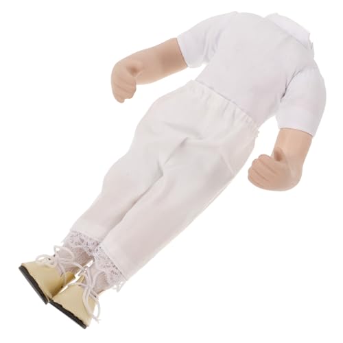 JOINPAYA Keramikpuppenkörper kinderspielzeug für Puppenhandwerk Puppenbasteln Puppenzubehörset DIY Puppe versorgung Körperzubehör für Puppen DIY-Puppen Stoff Weiß von JOINPAYA