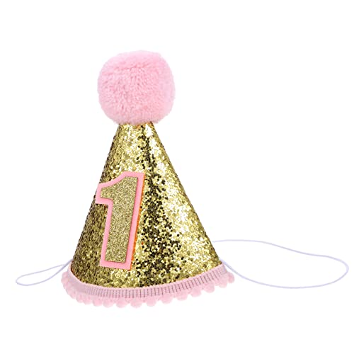 JOINPAYA Kindergeburtstagshut Hüte Für Babys Mädchen Geburtstagshüte Farbiger Geburtstagshut Kleinkinder Geburtstagshut Partyhüte Mini Säuglings Neugeborenenhut Happy Birthday von JOINPAYA
