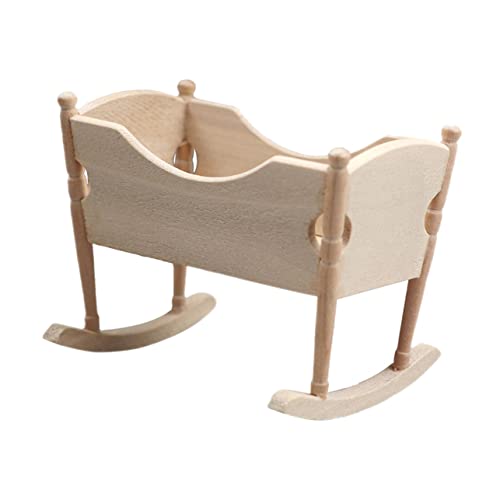 JOINPAYA Kleine Wiege holzkrippen holzbetten holzbeet Kinderzimmer Dekoration holzlege puppenzubehör Puppenhaus Wiege aus Holz kleines Hausgerät puppenhaus Schlafzimmer möbel Miniatur Wiege JOINPAYA Kleine Wiege holzkrippen holzbetten holzbeet Kinderzimmer Dekoration holzlege puppenzubehör Puppenhaus Wiege aus Holz kleines Hausgerät puppenhaus Schlafzimmer möbel Miniatur Wiege von JOINPAYA