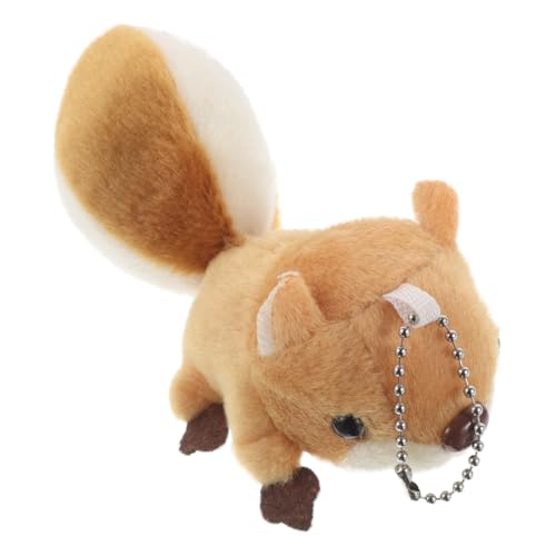 JOINPAYA Kleiner Eichhörnchen Anhänger Eichhörnchen Halskette Kawaii Schlüsselanhänger Stoff Eichhörnchen Tierpuppe Anhänger Eichhörnchen Stofftier Eichhörnchen Puppe von JOINPAYA