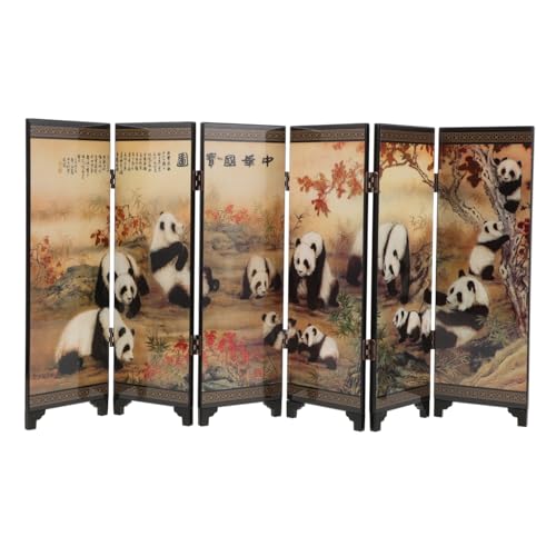 JOINPAYA Kleiner Paravent aus antikem Lack Mini-Faltwand dekoratives Bildschirmpanel Wohnzimmer Dekoration holzpanel Bildschirmornament Chinesische Möbel aus Massivholz hölzern Coffee JOINPAYA Kleiner Paravent aus antikem Lack Mini-Faltwand dekoratives Bildschirmpanel Wohnzimmer Dekoration holzpanel Bildschirmornament Chinesische Möbel aus Massivholz hölzern Coffee von JOINPAYA