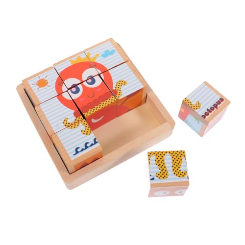 JOINPAYA Kognitives für rätselbuch kinderpuzzle tierpuzzle Pädagogisches laubsäge Bildungsspielzeug Lernspielzeug aus Holz baustein hölzern von JOINPAYA